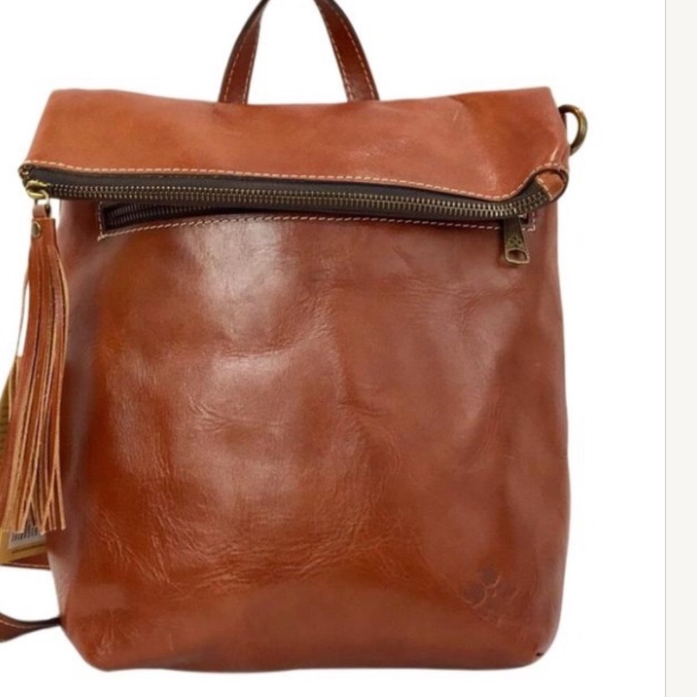 Patricia Nash Tan Leather Backpack